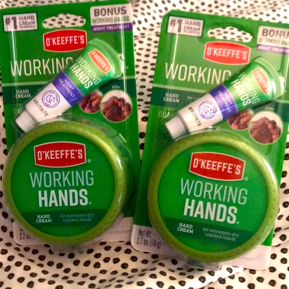 Set of 2 O’Keeffe’s Working Hands w Bonus night cream